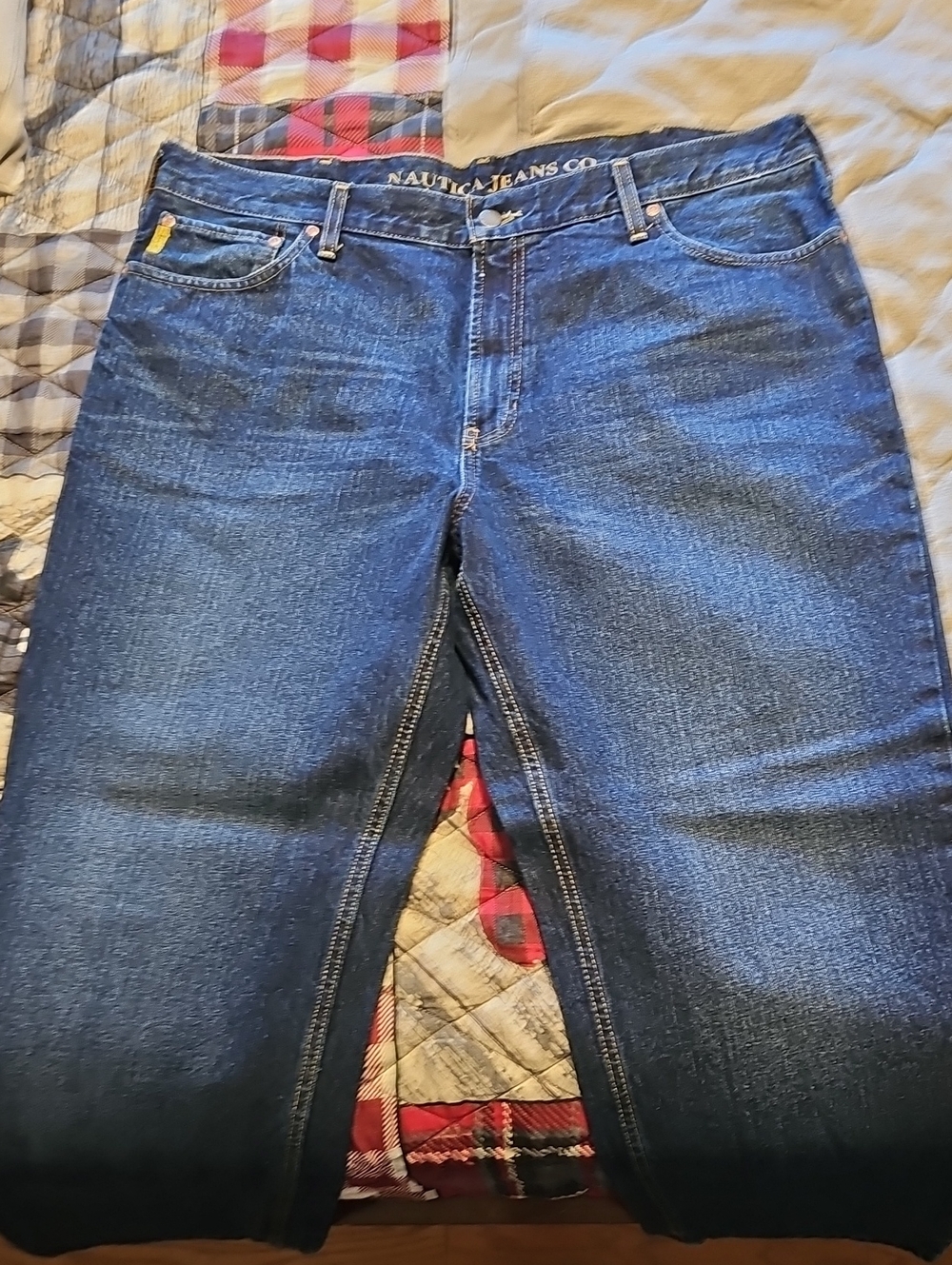 Nautica Men’s Dark Blue Relaxed Jeans